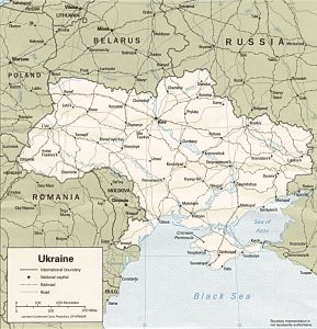 Mappa politica di Ucraina