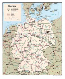 Political Map of Germany