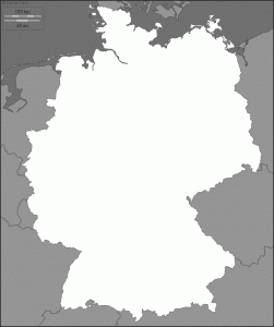 Blank maps of Germany