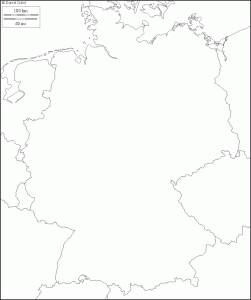 Blank maps of Germany