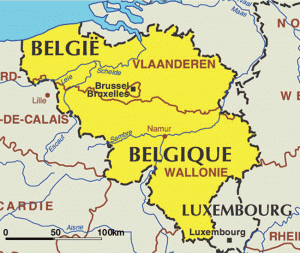 belgium map