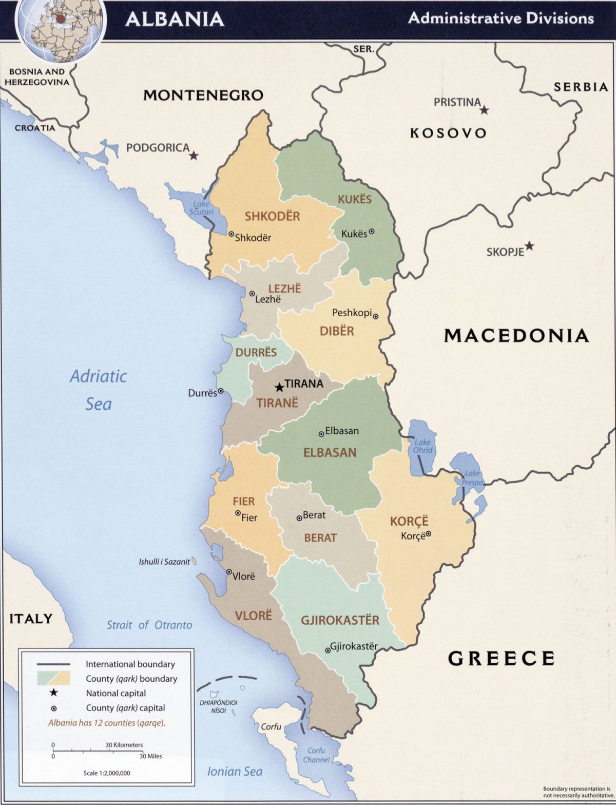 Cartes de l'Albanie - Carte-monde.org