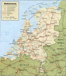 Map of Netherlands