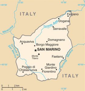 general map of San Marino