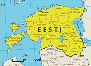 general map of Estonia