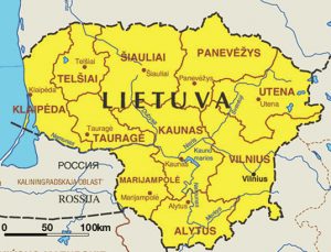 General Map of Lithuania