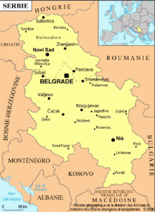 General map of Serbia