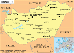 general map of Hungary