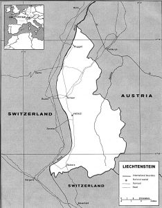 Map of Liechtenstein