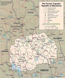 political map of Macedonia
