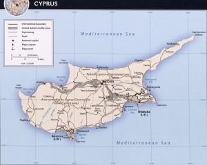 political map of Cyprus