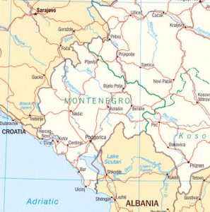 Montenegro Political Map