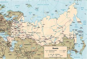 political map of Russia
