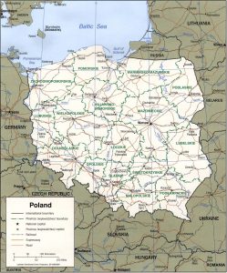 Poland's political map