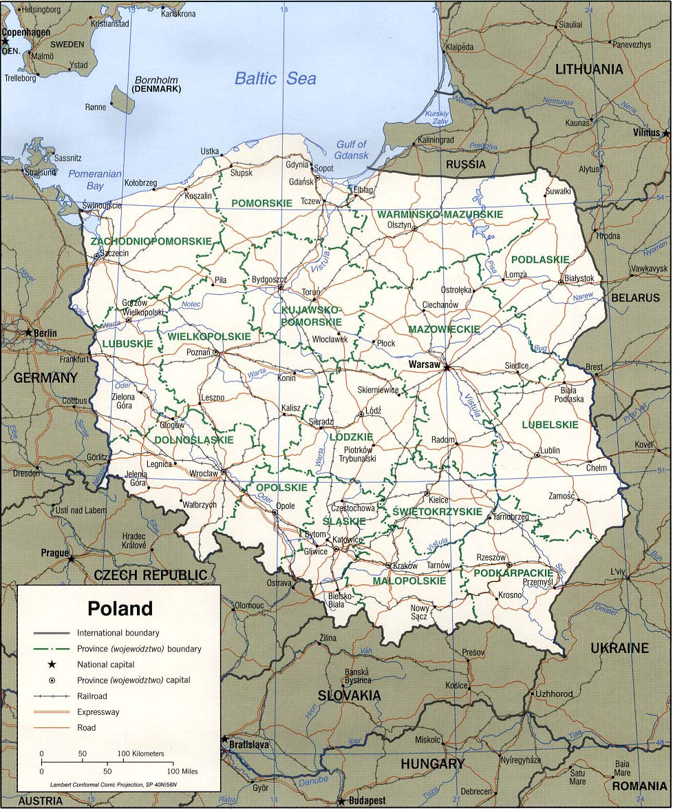 Carte pologne routes » Vacances - Guide Voyage Carte pologne routes » Vacances - Guide Voyage