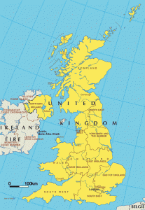 general map of UK