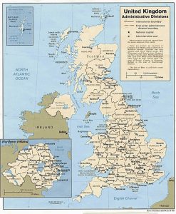 Administrative Map of UK