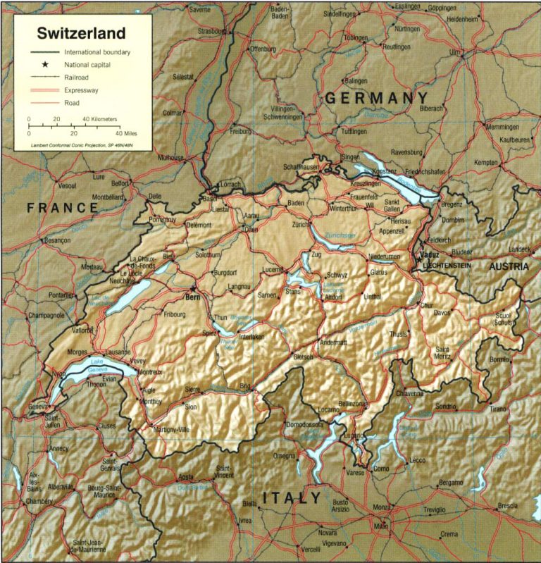 Cartes de la Suisse