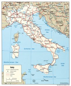 general map of Italy