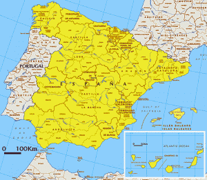 General Map of Spain