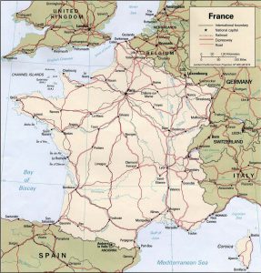 General Map of France