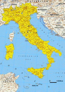 general map of Italy