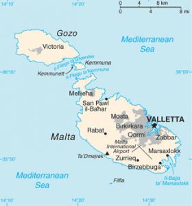 Map of Malta