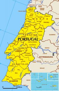 general map of Portugal