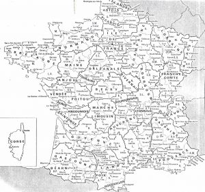 Map of French historical regions