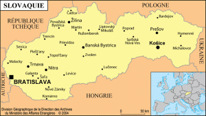general map of Slovakia