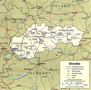 Administrative Map of Slovakia