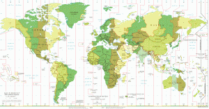 Time zone map