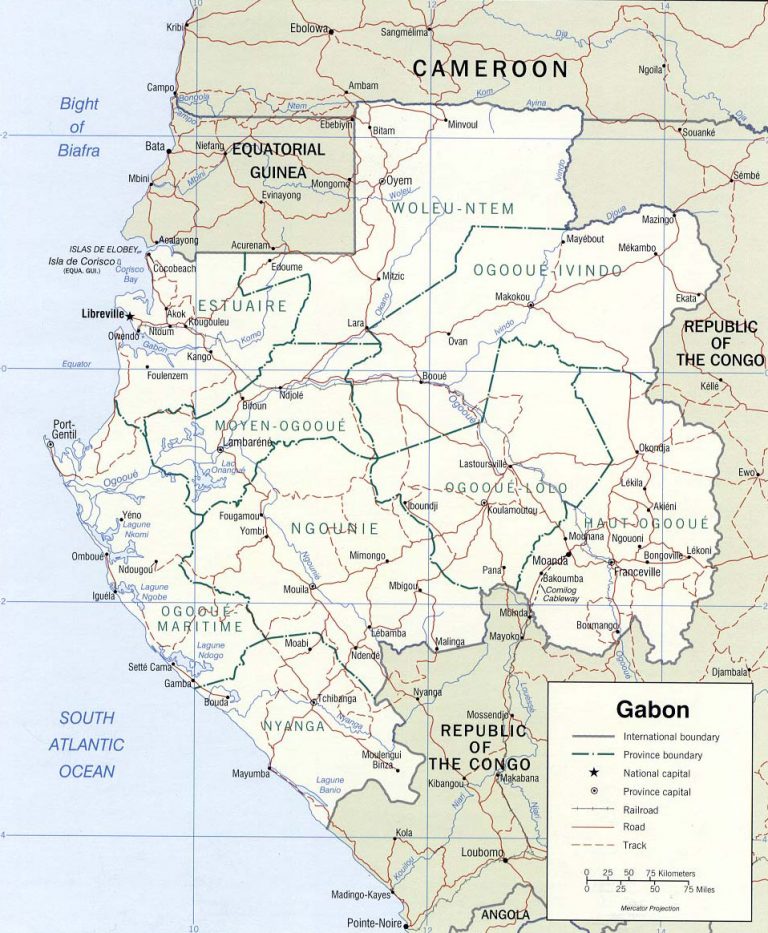 Cartes du Gabon - Carte-monde.org