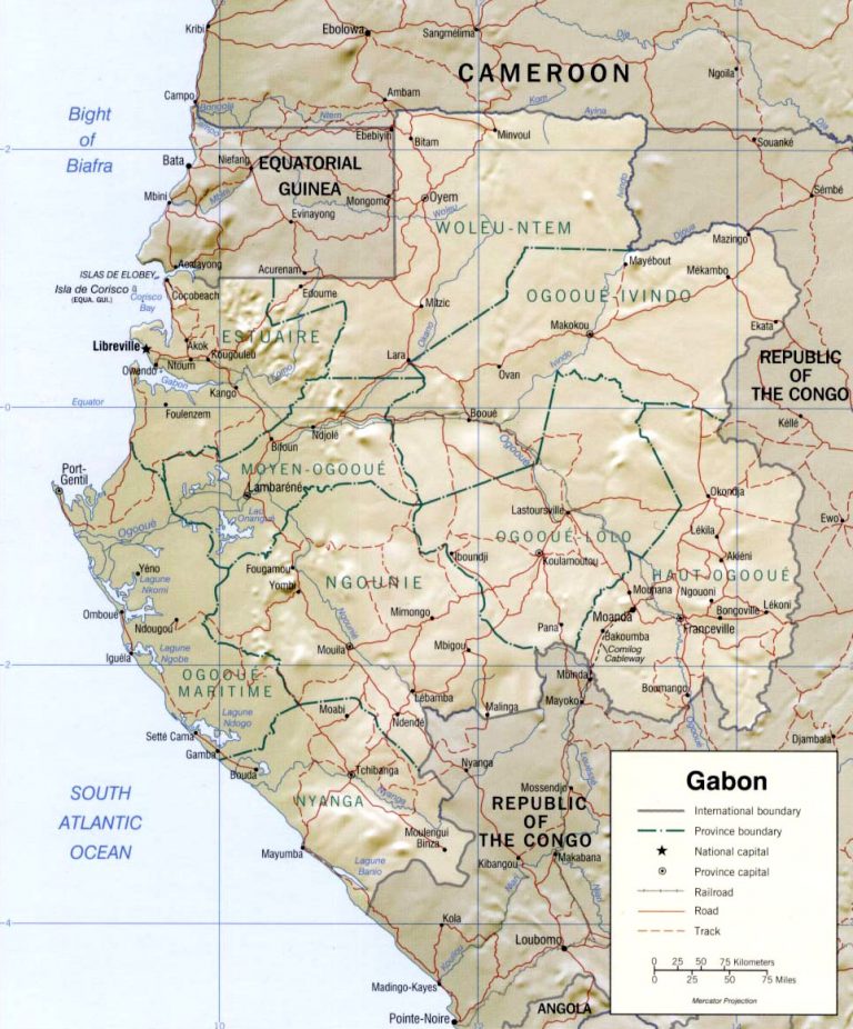 Cartes du Gabon - Carte-monde.org