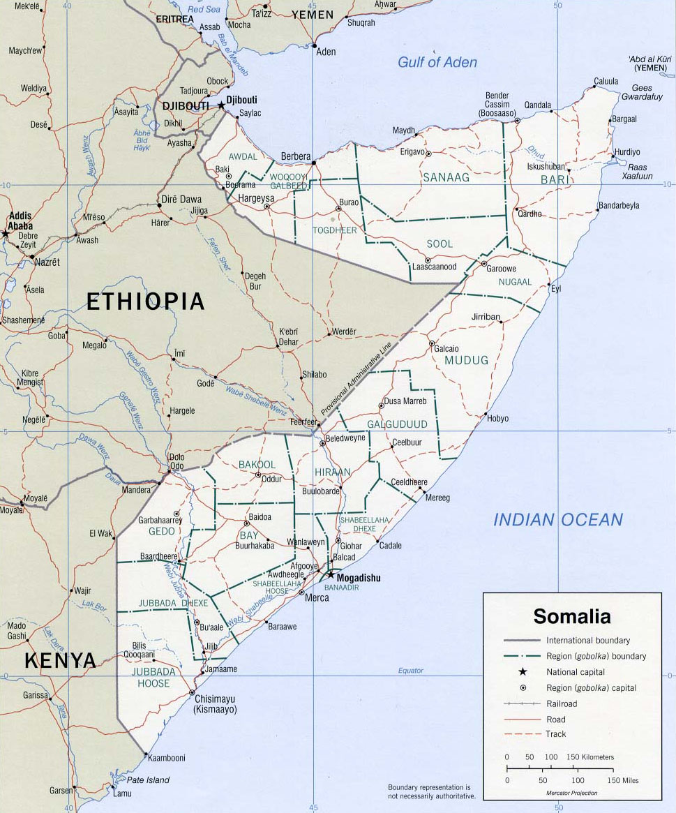 Cartes de la Somalie - Carte-monde.org